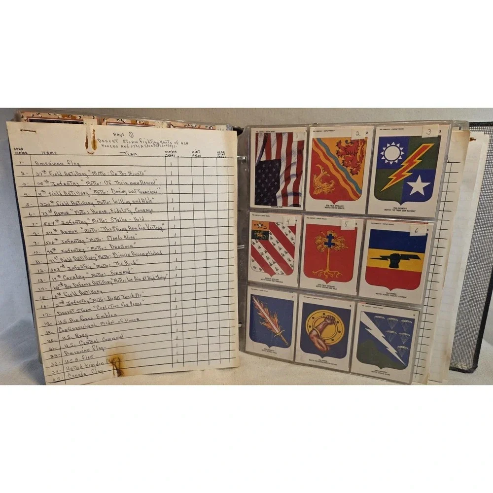 Operation Desert Storm & Desert Shield 1991 Trading‎ Cards Album
